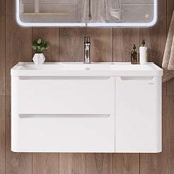 Grossman Мебель для ванной Адель 90 подвесная белая – фотография-6